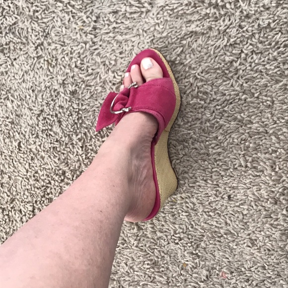 Collins Stuart fuchsia, cork wedges - Picture 11 of 12
